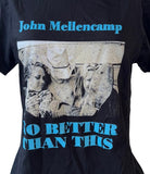Tultex Women's John Mellencamp No Better Than This Black Graphic Shirt Size 2XL