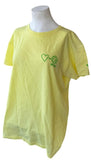 Puma Women's Love Equals Soccer Brazil Yellow Short Sleeve Shirt Size Large