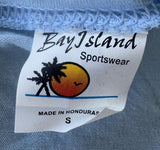 Bay Island Women's Jimmy Buffet Lounging At The Lagoon Tour 2012 Blue Shirt S