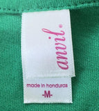 Anvil Women's Puma Run NYC 2010 Graphic Green Short Sleeve Shirt Size Medium