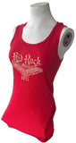 Bay Island Women's Kid Rock American Badass 2011 Graphic Red Tank Top Size Large