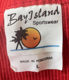 Bay Island Women's Kid Rock American Badass 2011 Graphic Red Tank Top Size Large