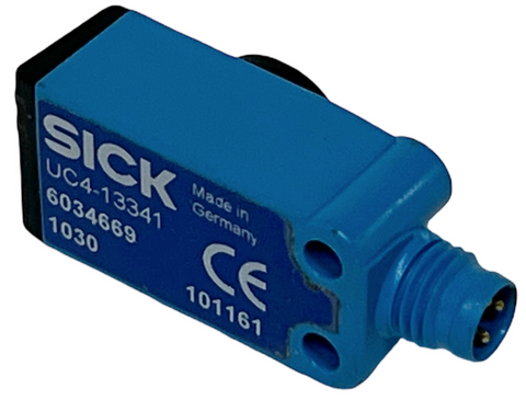 Sick UC4-13341 Ultrasonic Sensor 15-30VDC 200mA PNP 13-150mm Range 6034669