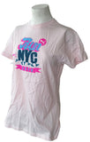 Puma Women's Run NYC 2010 Graphic Pink Short Sleeve Shirt Size Large