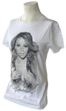 Tultex Women's Mariah Carey The Angels Advocate Tour White Shirt Size Large