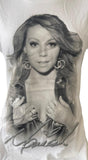 Tultex Women's Mariah Carey The Angels Advocate Tour White Shirt Size Large