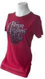 Next Level Women's The Allman Brothers Band Graphic Maroon Shirt Size Large