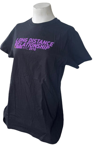 Puma Women's Long Distance Relationship Run NYC 2010 Black Shirt Size Large