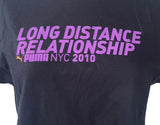 Puma Women's Long Distance Relationship Run NYC 2010 Black Shirt Size Large