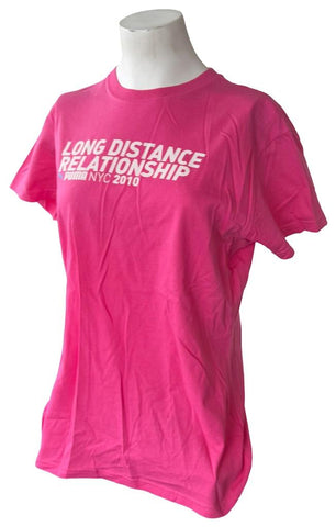 Puma Women's Long Distance Relationship Run NYC 2010 Pink Shirt Size Large