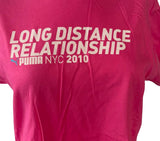 Puma Women's Long Distance Relationship Run NYC 2010 Pink Shirt Size Large