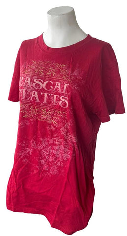 Tultex Women's Rascal Flatts Graphic Red Short Sleeve Shirt Size 2XL