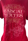 Tultex Women's Rascal Flatts Graphic Red Short Sleeve Shirt Size 2XL