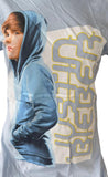 Alstyle Women's Justin Bieber Graphic Light Blue Short Sleeve Shirt Size Large