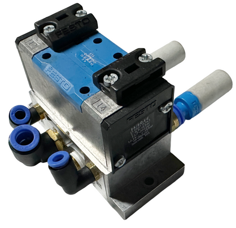 Festo J-5/2-D-1-C Pneumatic Valve 5/2 Bistable 1200 L/min 151007 w/ Fittings