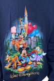 Men's Walt Disney World Mickey Mouse & Friends Navy Pullover Sweatshirt Size XL