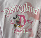 Disney Men's Disneyland Resort Est. 1955 Mickey Mouse Pink Hoodie Size Large
