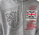 Hanes Men's Disney Epcot World Showcase United Kingdom Gray Hoodie Size Large