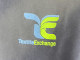 Anvil Men's Textile Exchange Graphic Navy Zip-Up Hoodie Size Large