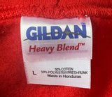 Gildan Men's Rush Clockwork Angels Graphic Red Hoodie Size Large