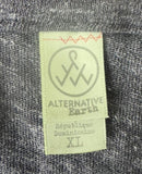 Alternative Earth Men's EVE Graphic Gray Zip-Up Hoodie Size X-Large