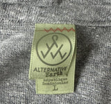 Alternative Men's Kesha Die Young Graphic Gray Zip-Up Hoodie Size Large
