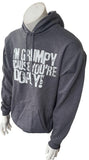 Walt Disney World Men's I'm Grumpy Because You're Dopey Gray Hoodie Size Medium