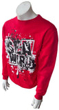Anvil Men's Sea World Graphic Red Pullover Sweatshirt Size Medium