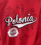 Gildan Men's Dyngus Day Buffalo Polonia Graphic Red Sweatshirt Size X-Large
