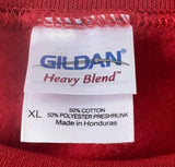 Gildan Men's Dyngus Day Buffalo Polonia Graphic Red Sweatshirt Size X-Large