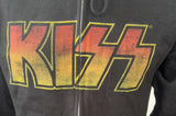 Independent Men's Kiss Loud And Proud EST '73 Black Zip-Up Hoodie Size Small