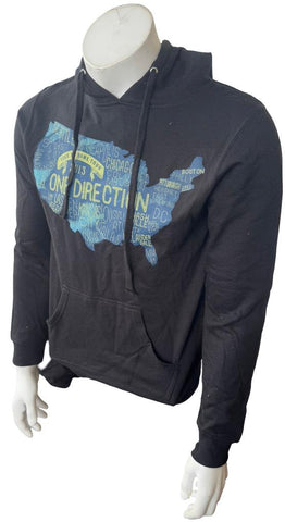 Independent Men's One Direction Take Me Home Tour 2013 Black Hoodie Size Medium