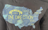 Independent Men's One Direction Take Me Home Tour 2013 Black Hoodie Size Medium