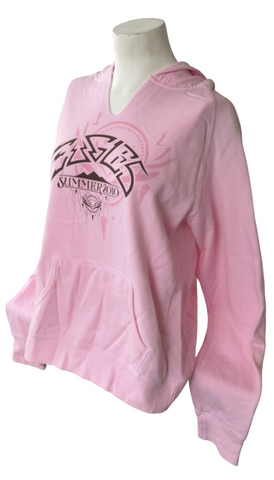 Comfort Colors Women's Eagles Summer 2010 Graphic Pink Hoodie Size Large