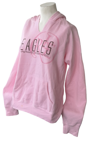 Comfort Colors Women's Eagles Long Road Out Of Eden Tour 2010 Hoodie Size Large