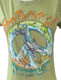 Kavio Women's Jimmy Buffet And Friends Mother Ocean 2010 Green Shirt Size M
