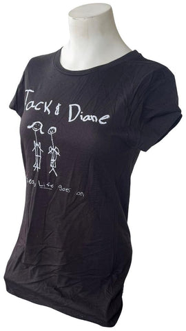 Alstyle Women's John Mellencamp Jack & Diane Oh Yea, Life Goes On Black Shirt L