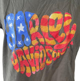 Women's Harley-Davidson Motorcycles USA Graphic Gray Short Sleeve Shirt Size L