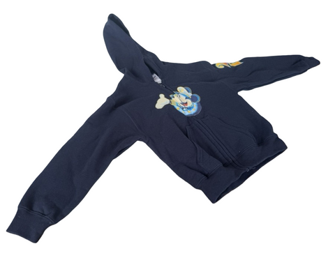 Gildan Boys Mickey Mouse Disney Cruise Line 2014 Navy Zip-Up Hoodie Size Small