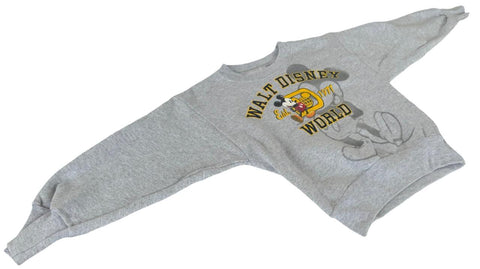 Disney Boys Mickey Mouse Walt Disney World Gray Pullover Sweatshirt Size X-Small