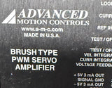 Advanced Motion Controls 12A8-BL1 Brush Type PWM Servo Amplifier 20-80VDC 12A