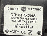 General Electric CR104PXG48 Illuminated Pushbutton Switch Green 24 V AC/DC