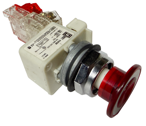 Square D 9001KM35 Illuminated Push Button Series H Red Emergency Stop
