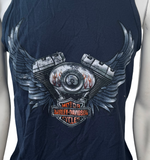 Harley Davidson Men's Engine Block Graphic Black Tank Top Size Medium