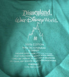 Disney Men's Disneyland Resort Mickey Mouse Teal Short Sleeve Shirt Size Medium