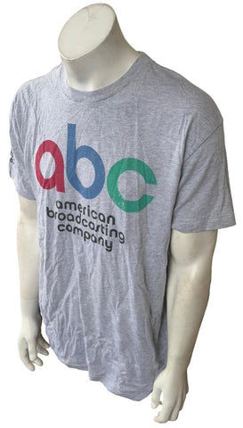 Disney Men's ABC American Broadcasting Company Graphic Gray Shirt Size X-Large