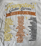 Bayside Men's Peter Frampton's Guitar Circus World Tour 2013 Beige Shirt Size L