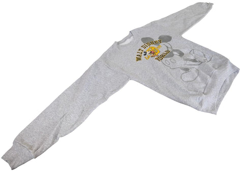 Disney Boys Mickey Mouse Walt Disney World Gray Pullover Sweatshirt Size Large