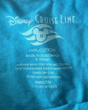 Disney Cruise Line Girls Castaway Cay Bahamas Graphic Blue Shirt Size Medium