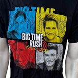 Anvil Men's Big Time Rush Tour 2013 Graphic Black Short Sleeve Shirt Size Medium